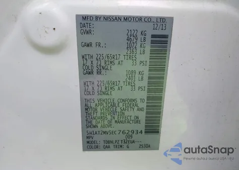 2014 Nissan Rogue S from USA, damaged, VIN 5N1AT2MV5EC762934